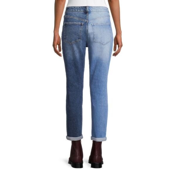 No Boundaries Super High Rise Destructed Mom Jeans - Picture 3 of 4